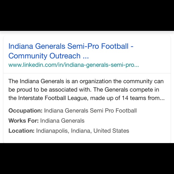 NEW Indiana Generals Sports Jersey Tee Gray XS Men’s NWOT - Picture 10 of 14